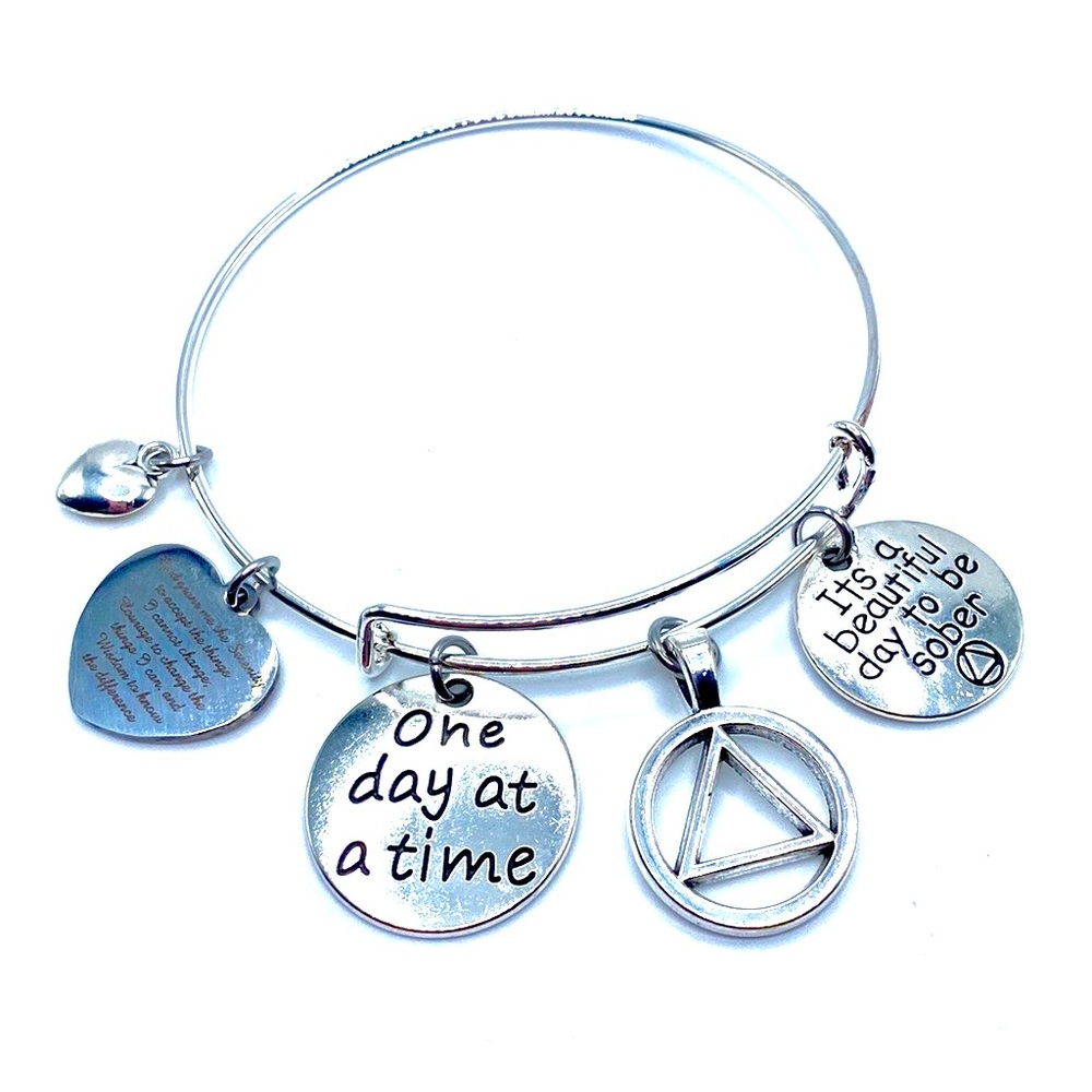 Sobriety Charm Bracelet It’s A Beautiful Day To Be Sober